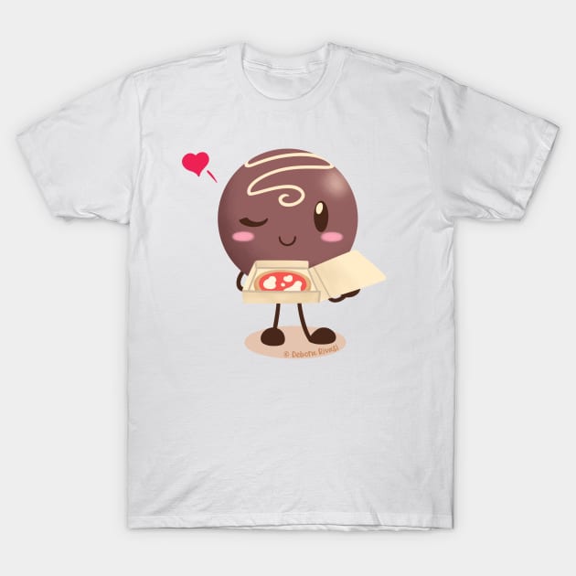 Lovely chocolates - Pizza T-Shirt by SilveryDreams